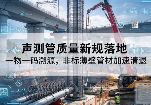 山阴声测管质量新规落地，一物一码溯源，非标薄壁管材加速清退